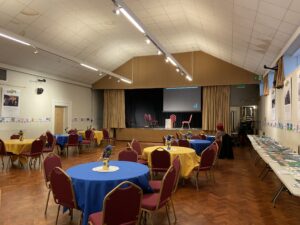 Charter Hall Set up for Saturday's Event - Photo by Kevin Ball