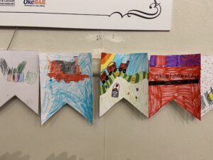 Bunting From Dartmoor Multi Academy Trust Pupils - Photo Kevin Ball