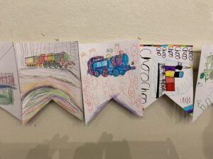 Bunting From Dartmoor Multi Academy Trust Pupils - Photo Kevin Ball