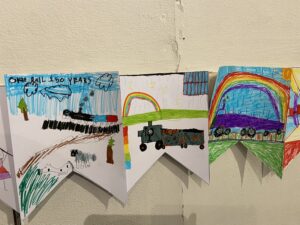Bunting From Dartmoor Multi Academy Trust Pupils - Photo Kevin Ball