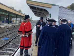 Mr Hodge the 1871 Stationmaster Describes the Facilities - Photo by Kevin Ball