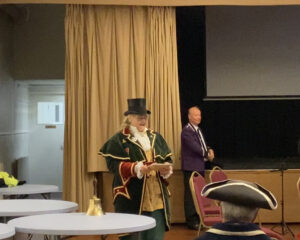 Town Cryer Ros Charlton Announces Procedings - Photo by Kevin Ball