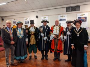 Chairman of Devon County Council Cllr Jeff Trail, Mayor of West Devon Cllr Caroline Mott, Okehampton Mayor Cllr Bob Tolley and Mayor of Hatherleigh Cllr Clare Tyson - Photo Provided by Clare Tyson