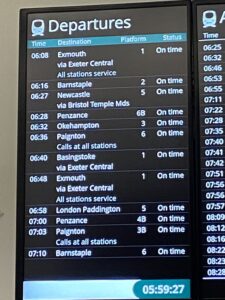 Okehampton as a Destination at Exeter St Davids