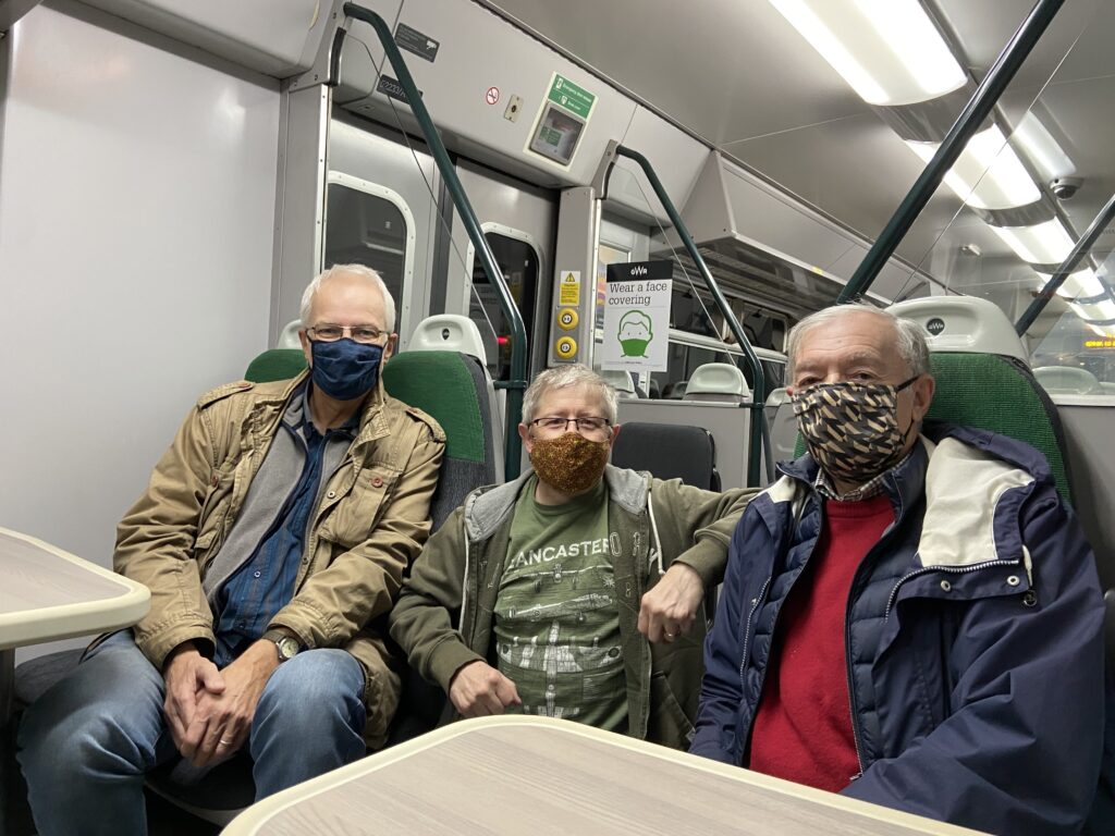L-R Bruce Thompson, Kevin Ball and Richard Westlake of OkeRail